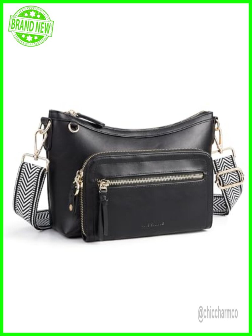 PU Leather RFID Blocking Crossbody Purse with Card Slots Travel Handbag